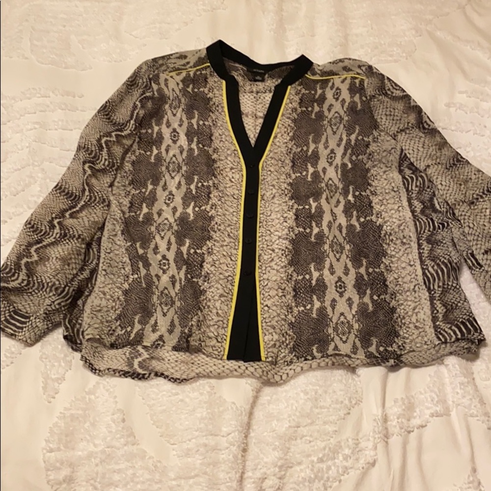 Alfani XL sheet animal print blouse